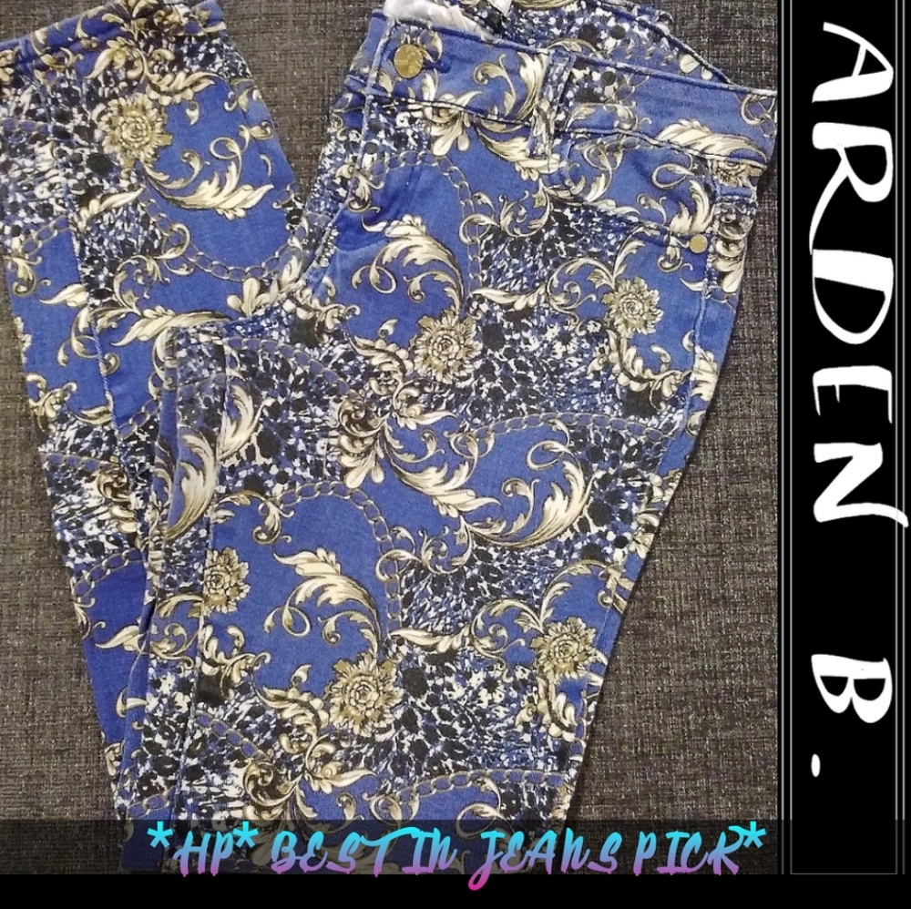 Arden B. Paisley blue & gold Artisian prin…